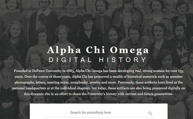 History and Archives Alpha Chi Omega